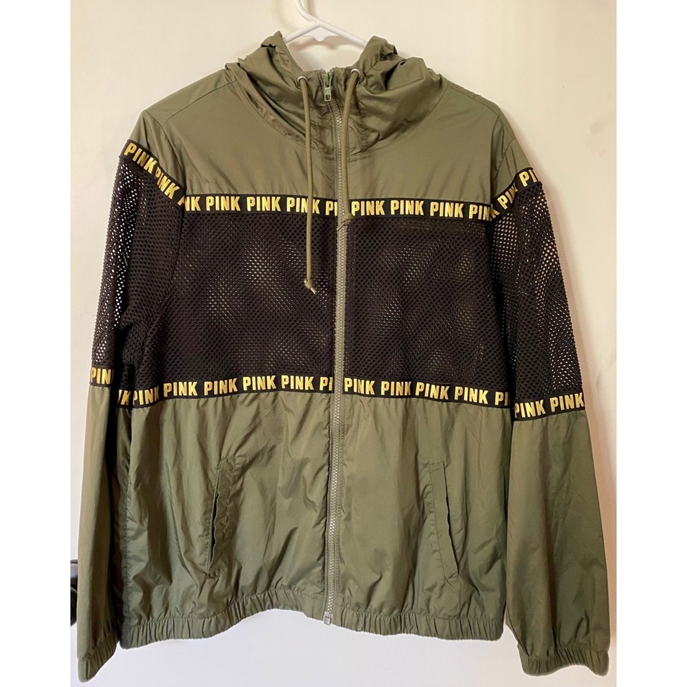 Victoria’s Secret PINK Army Green Mesh Jacket XS